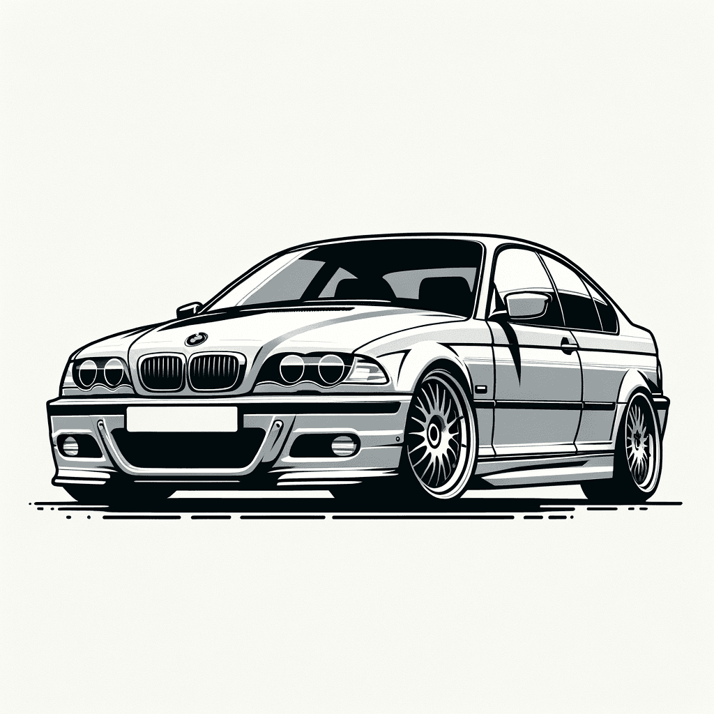 E46 line art